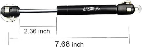 Apexstone 80N/18lb 8 بوصة دعامة غاز 4 عدد 80N دعامة غاز 8 بوصة خزانة تبختر غاز 80N غاز زنبركي صدمات رفع الغاز يدعم بقاء الغطاء، مجموعة من 4 in Saudi Arabia