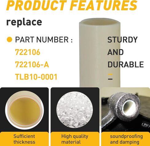 722106 Nylon Trailer Leaf Spring Bushings 9/16" I.D. x 1-3/4" Universal Fit, 8-Pack in Kuwait