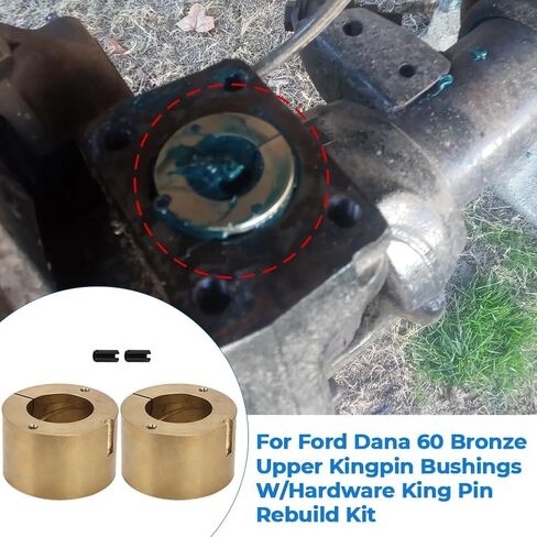MOTOQUEEN لـ Dana 60 البطانات Kingpin العلوية البرونزية مع مجموعة إعادة بناء دبوس الملك in Kuwait