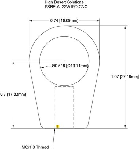 Polaris Dump Bed Strut Rod End Replacement Parts (Check Fitment Below) (6mm (Qty 1)) in Saudi Arabia