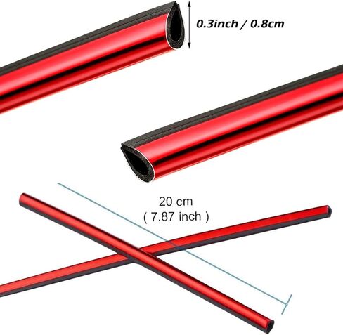 gradegift Car Vent Decoration Strip, 10 Pieces Car Air Conditioner Vent Outlet Trim Strips Car Decorative Filler Insert Strips Car Interior Moulding Trim Strip Line (red) in Kuwait