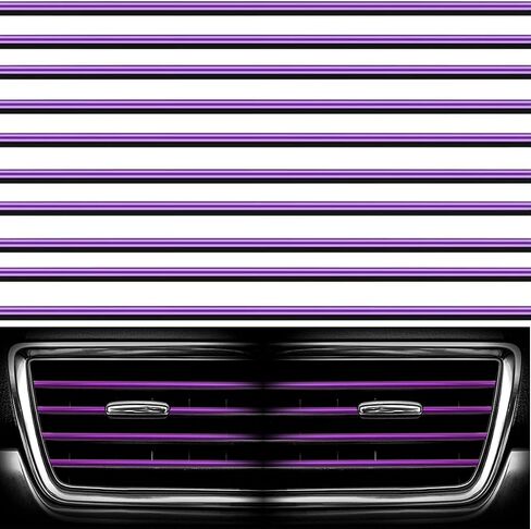 gradegift Car Vent Decoration Strip, 10 Pieces Car Air Conditioner Vent Outlet Trim Strips Car Decorative Filler Insert Strips Car Interior Moulding Trim Strip Line (red) in Saudi Arabia