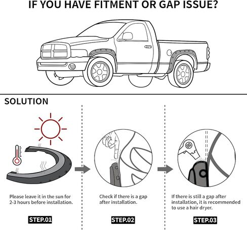 مجموعة مشاعل LEDKINGDOMUS متوافقة مع 2004-2008 Ford F150 Styleside، 2006-2008 Lincoln Mark LT، مادة Dura-Flex ذات لمسة نهائية سوداء ناعمة وعجلات خلفية أمامية بنمط برشام الجيب in Saudi Arabia