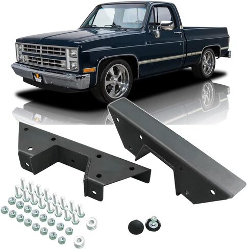 طقم إطار C-Notch الخلفي من ELITEWILL طقم إصلاح هيكل الشاحنة المربع مناسب لـ 1973-1987 شيفروليه C10 C15 C1500 2WD، مناسب لـ 1973-1987 GMC C10 C15 C1500 2WD in Saudi Arabia