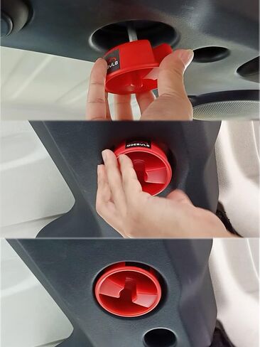 مقبض برغي تثبيت على اللوحة الصلبة من MOEBULB قطعتين متوافق مع Jeep Wrangler JK 2dr وUnlimited 4dr 2007-2019 (أسود) in Kuwait