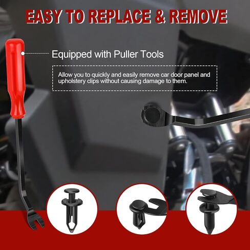 200 قطعة من moveland 8 مم UTV ATV Fender Push Clips مع أداة إزالة التثبيت، مشابك تثبيت من النايلون للجسم متوافقة مع Polaris Ranger RZR Can Am Kawasaki Teryx Honda سوزوكي سبورتسمان in Saudi Arabia