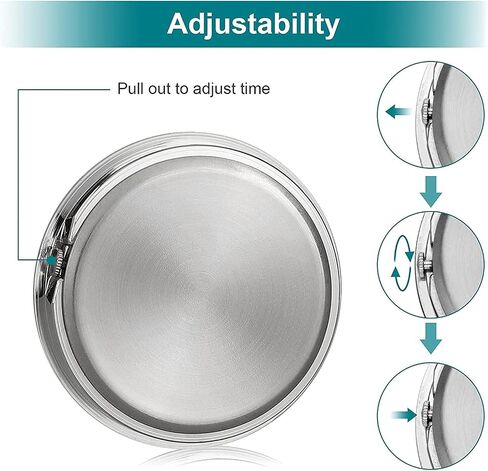 JEDEW Car Clock, Mini Quartz Analog Car Dashboard Time Air Vent Stick-On Clock Watch for Car Decoration, Universal and Luminous in Saudi Arabia