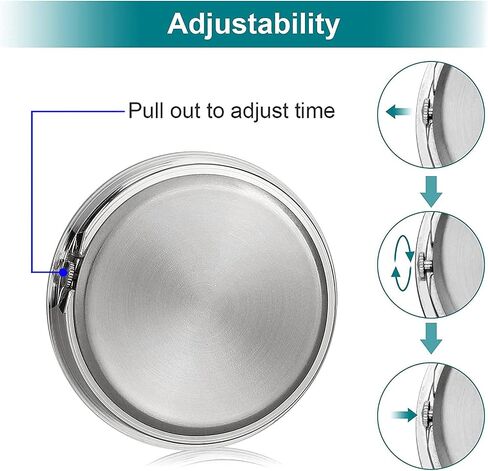 JEDEW Car Clock, Mini Quartz Analog Car Dashboard Time Air Vent Stick-On Clock Watch for Car Decoration, Universal and Luminous in Saudi Arabia