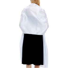 Gragengs Shawls and Wraps for Women Evening Dresses Satin Scarf Extra Long Wedding Bridal Party Bright Stole