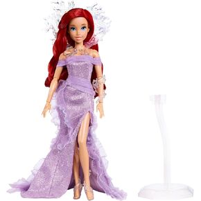 Mattel ​Disney Collector Ariel The Little Mermaid Doll with Doll Stand, Inspired by Disney Movie 35th for Kids and Collectors