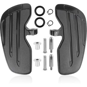 Front Foot Pegs Upgarde Accessories - Aluminum Rider Floorboards - Motorcycle Accessories Replacement for Scout/Sixty/Bobber 2015‑2024 (Black)