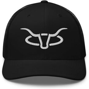 Cattle Creek Ranch Horns Logo Trucker Hat for Men and Women