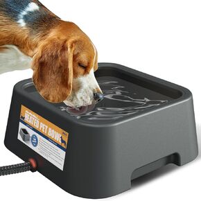 وعاء ساخن للكلاب، وعاء ماء ساخن 120 أونصة/3.4 لتر في الهواء الطلق، سقي ساخن للدجاج والقطط والكلاب، تحكم حراري 35 وات، سلك طاقة مقاوم للماء، وعاء للحيوانات الأليفة ساخن للمياه العذبة في الشتاء، خالي من مادة BPA in Kuwait