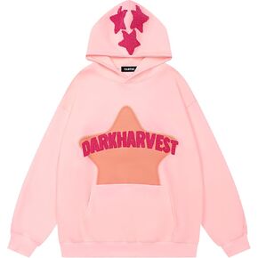 Vamtac Mens Oversize Graphic Hoodies Vintage Y2K Casual Hooded Sweatshirt Cotton Fashion Hip Hop Hoodie for Men and Women in Kuwait