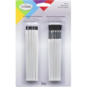 Testors 20-Pack Economy Paint Brushes (8707)