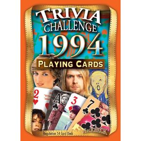 1994 Trivia Playing Cards: 30th Birthday or Anniversary Cards