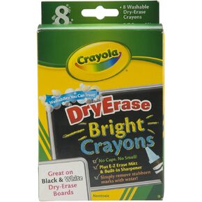 Bulk Buy: Crayola Crayola Dry Erase Washable Crayons 8/Pkg Brights (3-Pack)