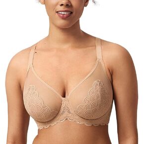 HSIA Minimizer Bra for Women - Plus Size Lace Bra Womans Full Coverage Bras Unlined Underwire Bra for Heavy Breast