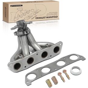 A-Premium Engine Exhaust Manifold Kit W/Gasket & Bolts & Springs [DOHC 4Cyl 1.8L] Compatible with Toyota Corolla 1998-2001 & Chevrolet Prizm 1998-2002, Replace# 1710422010