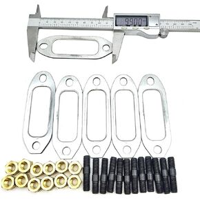 01110183 Exhaust Manifold Muffler Gasket Kit Compatible with Deutz 914 913 912 6 Cylinder Engine