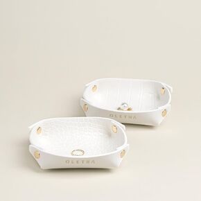 طبق مجوهرات صغير جمالي من OLETHA، حامل حلقة صينية صغيرة قابلة للطي، وردي in Kuwait