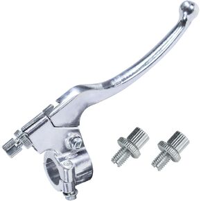 7/8" Dirt Bike Left Brake Clutch Handle Lever Perch for SSR110 KX65 YZ80 CRF50 XR50 DR125 KLX110 Coolster Apollo RFZ125 Tao Tao DB17 Chinese Pit Dirt Bike Coleman CT100U CT200U Mini Bike Silver