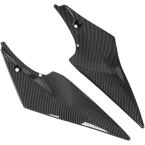 Gas Side Fairing, 2pcs ABS Gas Side Panel Trim Replacement for GSX R 600 750 2006 to 2007 (Carbon Fiber) Seat Fairing