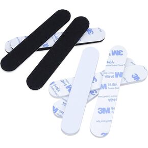 Hat Foam Size Reducer and Resizer Tape, 8-Pack (4 Black, 4 White) by Silver Canyon for Cowboy Hats, Fedora, Helmets and Caps