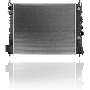 Radiator - Pacific Best Inc. Compatible/Replacement for 13361 13-21 Buick Encore (Korean-Build Only) 1.4L L4 Automatic Transmission - Plastic Tank Aluminum Core, 1-Row, With Transmission Oil Cooler