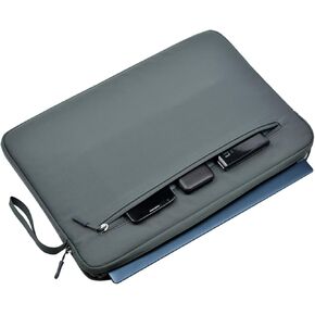 15 inch Laptop Sleeve, Durable Shockproof Protective Computer Carrying Cover with Front Pocket, Compatible with MacBook Air 15 inch,Dell XPS 15,HP Stream 14 (Darkgrey)