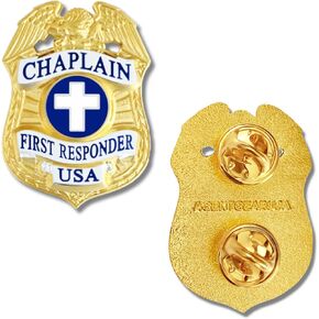 Chaplain Lapel Pin First Responder - Uniform Cross Insignia Miniature Badge - Military/Hospital/Police/Fire