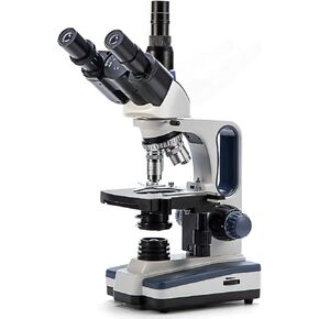 SWIFT 40X-2500X Trinocular Compound Microscope with 10MP Digital Camera and Slides, Mechanical Stage, Abbe Condenser
