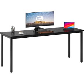 soges 70.8 Inch Stylish Computer Desk, Large Executive Office Desk, Simple Study Writing Desk, Workstation Business Furniture for Home Office, White