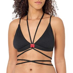 HUGO Big Logo String Detail Bikini Top