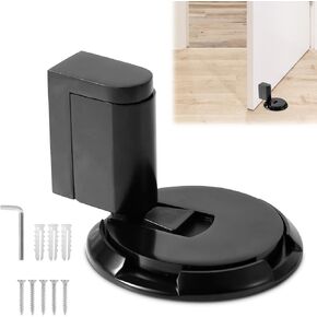 Mechanical Door Stopper, Self-Adhesive or Punch Dual-Purpose Mechanical Silent Floor Door Stop Heavy Duty Height Adjustable Design Door Catch for Office Home Bedroom