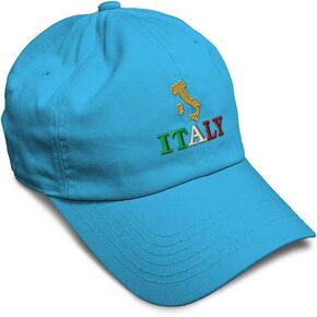 Speedy Pros Soft Baseball Cap Italy Italian Map Embroidery Flags Italy Cotton Embroidered Dad Hats for Men & Women