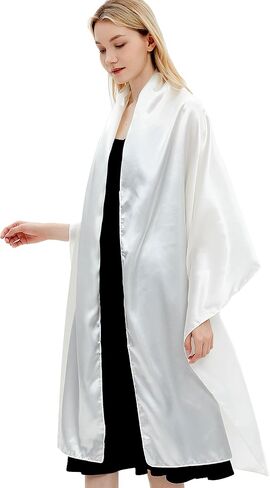 Gragengs Shawls and Wraps for Women Evening Dresses Satin Scarf Extra Long Wedding Bridal Party Bright Stole in Saudi Arabia