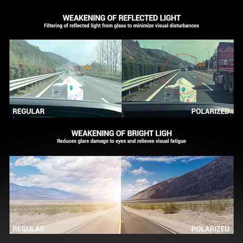 نظارات KAPVOE لركوب الدراجات، نظارات شمسية مستقطبة رياضية، نظارات الدراجة الجبلية MTB للرجال والنساء، دراجة الطريق BMX، الجري والصيد والجولف in Kuwait