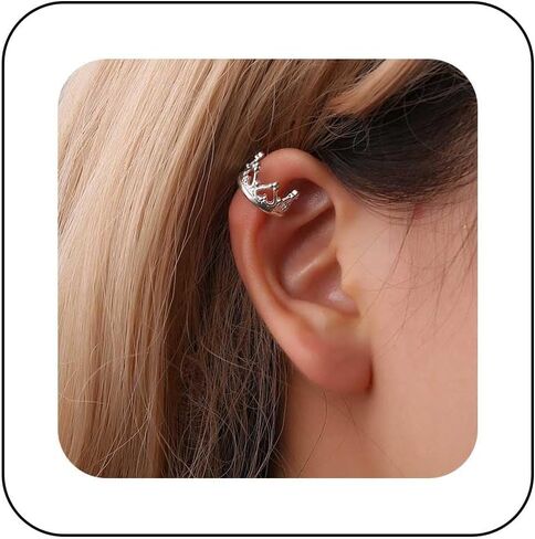 Vintage Crown Ear Cuff Earrings Gold Crown Cartilage Cuff Earrings Crown Cuff Wrap Earrings Hollow Crown Earrings Princess Crown Crawler Cuff Earrings No Piercing Earrings Jewelry for Women in Saudi Arabia