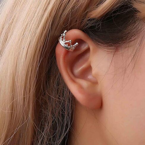 Vintage Crown Ear Cuff Earrings Gold Crown Cartilage Cuff Earrings Crown Cuff Wrap Earrings Hollow Crown Earrings Princess Crown Crawler Cuff Earrings No Piercing Earrings Jewelry for Women in Saudi Arabia