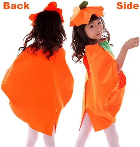 Halloween Costume Poncho Halloween Party Costume Set Pumpkin Clothing Role Play in Saudi Arabia