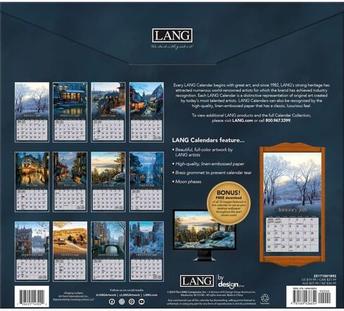 Lang Companies, Around The World Special Edition 2025 Wall Calendar in Saudi Arabia
