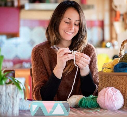 مجموعة مكونة من 16 خطاف كروشيه، أداة خياطة من الألومنيوم، أداة حياكة محمولة يمكنك صنعها بنفسك، إبر حياكة كروشيه خفيفة الوزن، علامات لخيوط ماكينة الخياطة، جميع الأنماط وأنواع الصوف، مفارش، أطفال in Kuwait