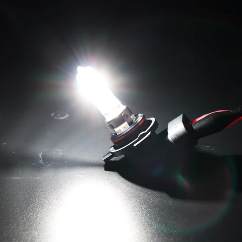 9012 مصباح هالوجين، 12 فولت 55 وات 6000 كيلو ضوء أبيض فائق السطوع مصباح هالوجين للسيارة مصباح ضباب أمامي تلقائي، حزمة من 2 in Kuwait