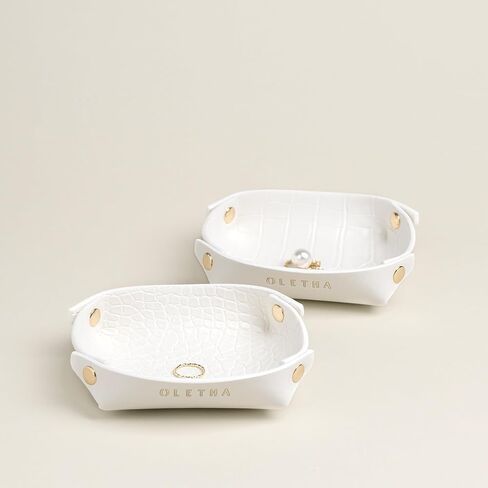 طبق مجوهرات صغير جمالي من OLETHA، حامل حلقة صينية صغيرة قابلة للطي، وردي in Kuwait