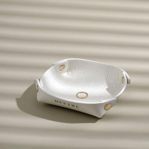 طبق مجوهرات صغير جمالي من OLETHA، حامل حلقة صينية صغيرة قابلة للطي، وردي in Kuwait