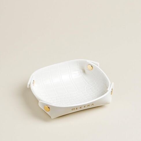 طبق مجوهرات صغير جمالي من OLETHA، حامل حلقة صينية صغيرة قابلة للطي، وردي in Kuwait