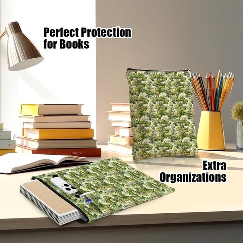 غلاف الكتاب لمحبي الكتب، ملحقات الكتب، هدايا الكتب، هدايا الصداقة، هدايا عيد الميلاد للنساء والفتيات، المعلمات، حقيبة الكتب الجمالية، حامي الكتاب، غابة كلاسيكية in Kuwait