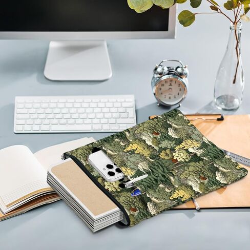 غلاف الكتاب لمحبي الكتب، ملحقات الكتب، هدايا الكتب، هدايا الصداقة، هدايا عيد الميلاد للنساء والفتيات، المعلمات، حقيبة الكتب الجمالية، حامي الكتاب، غابة كلاسيكية in Kuwait
