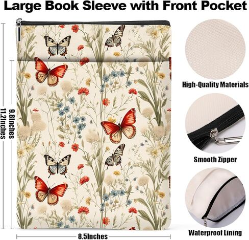 غلاف الكتاب لمحبي الكتب، ملحقات الكتب، هدايا الكتب، هدايا الصداقة، هدايا عيد الميلاد للنساء والفتيات، المعلمات، حقيبة الكتب الجمالية، حامي الكتاب، غابة كلاسيكية in Kuwait